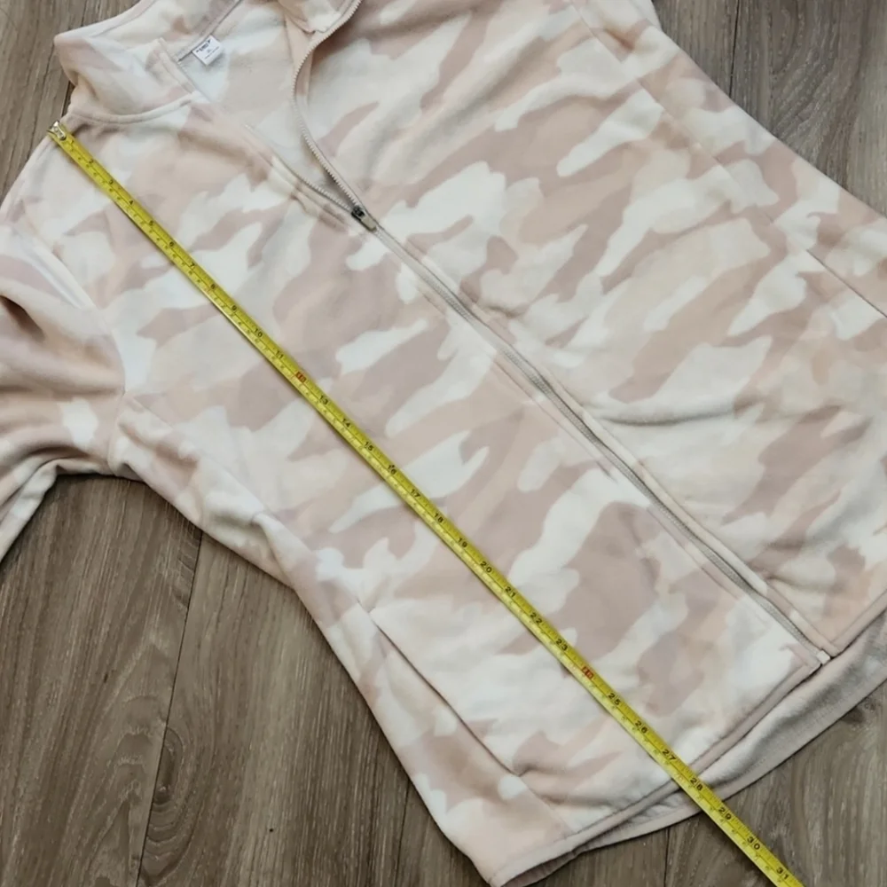 Old Navy Active Fleece Camo Zip-Up Jacket Sweater With Pockets Women's XL Tall - Picture 13 of 15
